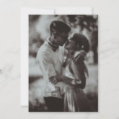 Foto nur Hochzeitseinladung mit QR-Code Einladung (Vorderseite)