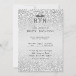 Foto Nurse Abschluss Silver Einladung