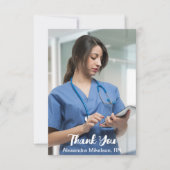 Foto Nursing School Graduate Dankeskarte (Vorderseite)