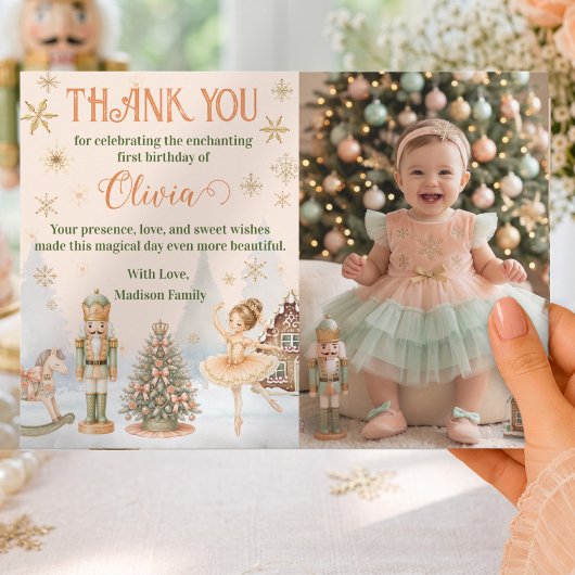 Foto Nussknacker Ballerina Dankeskarten  Einladung