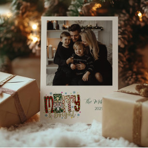 Foto Nussknacker Merry & Bright Weihnachten