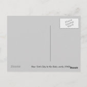 Foto: NYC der 40er Jahre im Regen Postkarte (Rückseite)