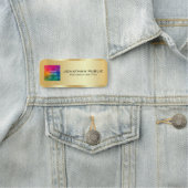 Foto oder Logo der Mitarbeiter im magnetischen ode Namensschild (Beispiel)