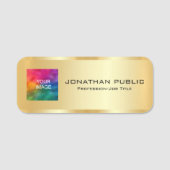 Foto oder Logo der Mitarbeiter im magnetischen ode Namensschild (Vorderseite)