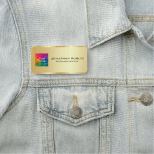 Foto oder Logo des Mitarbeiters hier, magnetisches Namensschild