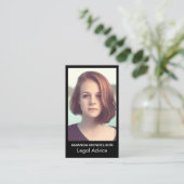 Foto oder Logo redigieren Farben Visitenkarte (Stehend Vorderseite)