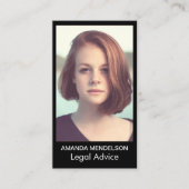 Foto oder Logo redigieren Farben Visitenkarte (Vorderseite)