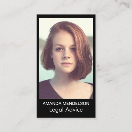 Foto oder Logo redigieren Farben Visitenkarte (Vorderseite)