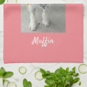 Foto oder Name des Kindes, Geburtsdatum, Geburtsor Geschirrtuch (Gefaltet)