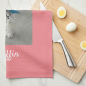 Foto oder Name des Kindes, Geburtsdatum, Geburtsor Geschirrtuch (Viertel Falte)