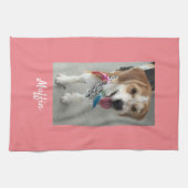 Foto oder Name des Kindes, Geburtsdatum, Geburtsor Geschirrtuch (Horizontal)