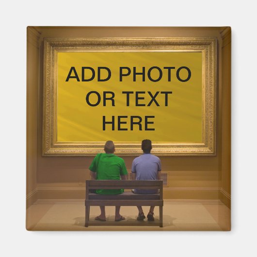 FOTO ODER TEXT HINZUFÜGEN - MAGNET (Vorne)