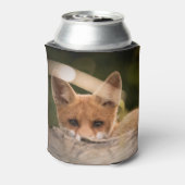 Foto of a Cute Little Orange Fox Dosenkühler (Kanne Rückseite)