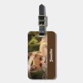Foto of a Cute Little Orange Fox Gepäckanhänger (Vorderseite vertikal)