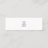 Foto of a Cute Little Orange Fox Mini Visitenkarte (Rückseite)