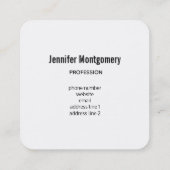 Foto of a Cute Little Orange Fox Quadratische Visitenkarte (Rückseite)