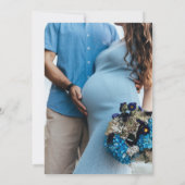 Foto Oh Baby Boy Babydusche Einladung (Rückseite)