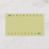 Foto Olive Bikini Barista Doppelzahl Kaffee Treuekarte (Rückseite)