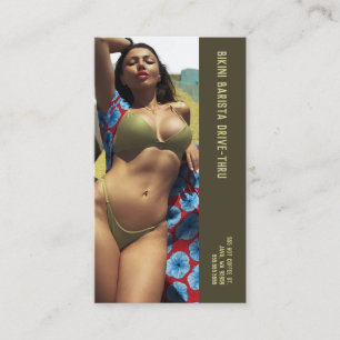 Foto Olive Bikini Barista Doppelzahl Kaffee Treuekarte