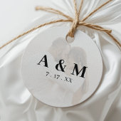 Foto Ombre Monogram Wedding Geschenkanhänger