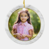 Foto on Back Ballerina Ballet Keramik Ornament (Hinten)