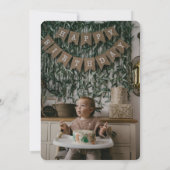 Foto Onederful Avocado 1. Geburtstag Vielen Dank Einladung (Rückseite)