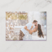 Foto Online-UAWG QR-Code Lila Hochzeitflora Begleitkarte (Rückseite)