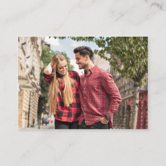 Foto Online-UAWG QR-Code Rote Rose Hochzeitswebsit Begleitkarte (Rückseite)