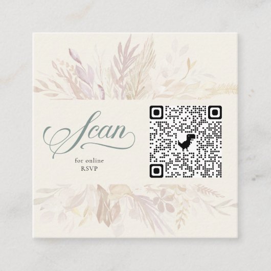 Foto Online UAWG QR Code Sage Green botanisch Begleitkarte (Vorderseite)