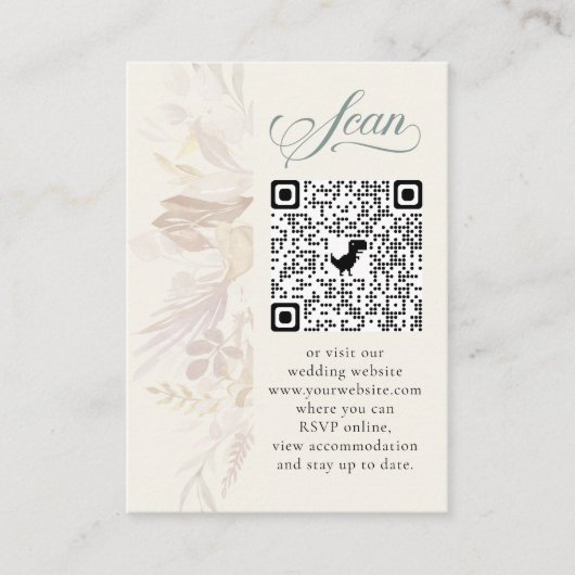 Foto Online UAWG QR Code Sage Green botanisch Begleitkarte (Vorderseite)