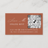 Foto Online UAWG QR Code Terracotta Wedding Begleitkarte (Vorderseite)