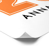 Foto Orange Abschlussfeier Schild (Ecke)