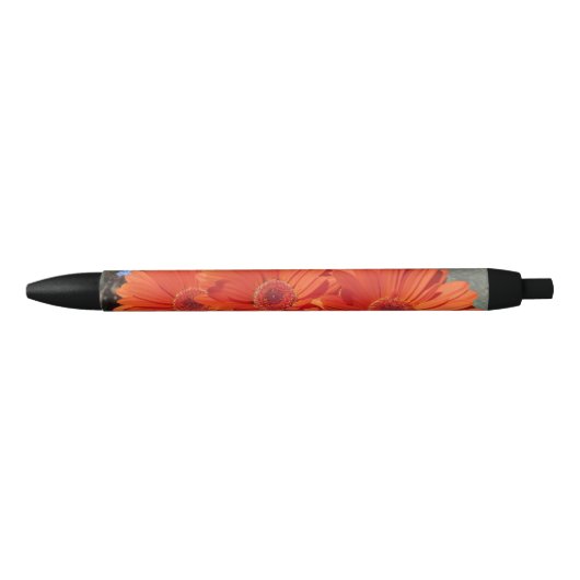 Foto Orange Daisy Blume Pen Kugelschreiber (Vorderseite)