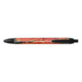 Foto Orange Daisy Blume Pen Kugelschreiber (Rückseite)