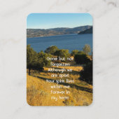 Foto Orchard Herbstliche Blätter beibehalten Visitenkarte (Vorderseite)