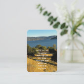 Foto Orchard Herbstliche Blätter beibehalten Visitenkarte (Stehend Vorderseite)