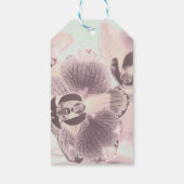 Foto , Orchid , Retro Geschenkanhänger (Rückseite)