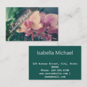 Foto , Orchid , Retro Visitenkarte (Vorne/Hinten)