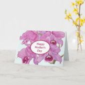 Foto Orchids Muttertagskarte Karte (Gelbe Blume)