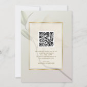 Foto Oriental Magnolia Hochzeit Speichern Sie das  Einladung (Rückseite)