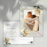 Foto Oriental White Magnolia Danke Postcard