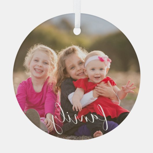 Foto Ornament Aus Glas (Rückseite)