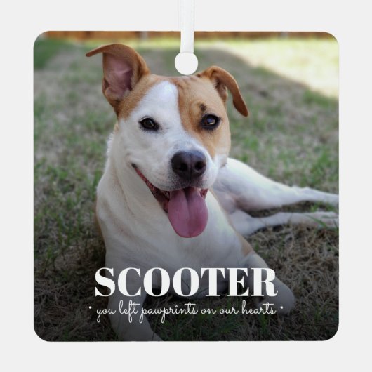 Foto Ornament Aus Metall (Rückseite)