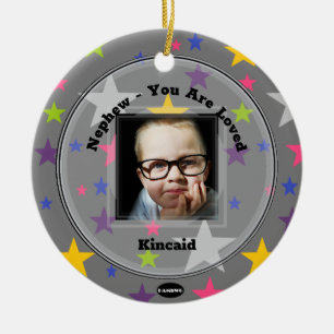Foto Ornament Gray mit Stars HAMbWG