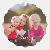 Foto Ornament Karte (Rückseite)