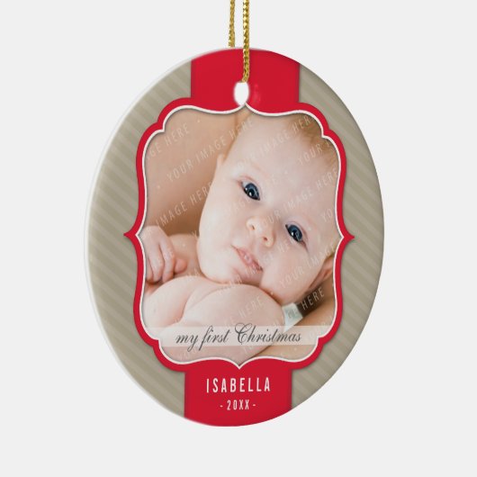 FOTO ORNAMENT: Laptop Design 3 Keramik Ornament (Rechts)