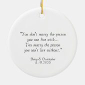 Foto Ornament & Liebliches Zitat Hochzeit Jahresta (Hinten)