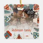 Foto Ornament Personalisiert Snowflake Niedlich (Vorderseite)