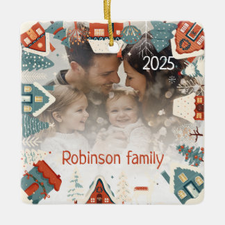Foto Ornament Personalisiert Snowflake Niedlich