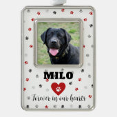 Foto Ornament Rahmen-Ornament Silber (Vorderseite)